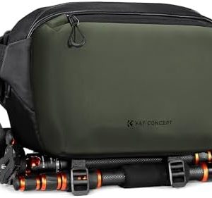 K&F Concept 2 in 1 Sling Bag Everyday Shoulder Bag & Multifunction Photography Crossbody Camera DSLR Backpack Portable Bag